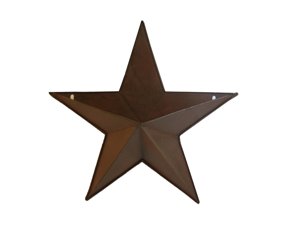 Tin Star with Pocket and Pre-Drilled Holes for Hanging, Rustic