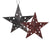 Tin Star with Star Cut Outs, - 6"H