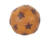 P/M 3"DIM. MUSTARD BALL W/ RED STARS  Craft Outlet