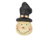 Birch Maison Decorative Primitive / Farmhouse Paper Mache Snowman Head with Black Hat, Christmas Ornaments - 5" Tall