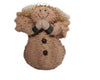 Birch Maison Decorative Primitive / Farmhouse Standing Puffy Chenille Snowlady-Angel with Fabric Wing, Mittens and Ear-Muffs, Off White - 11" Tall