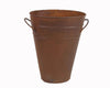 Oval Tin Bucket, Rustic