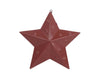 PUNCHED STAR, 7" BARN RED  Craft Outlet