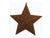 Tin Star Ornament, Rustic - 4.75" Tall
