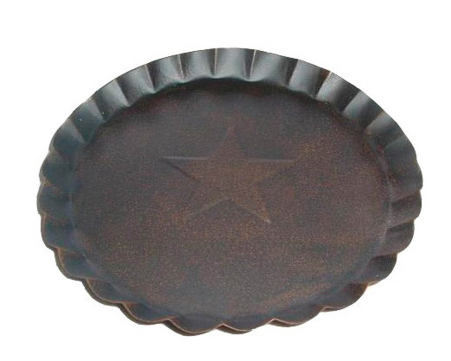 7.5" TIN PLATE, RUSTIC  Craft Outlet