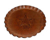 Tin Plate with Star and Ruffled Rim - 7.5" Dia
