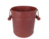 6"X7"H BARN RED TIN PAIL  Craft Outlet