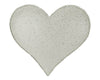 TIN PUFF HEART OFF WHITE (LG) 7"  Craft Outlet