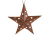 Tin Star with Cut Outs and Hanger