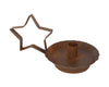 RUSTIC STAR CANDLE HOLDER 7.5"x5.25"x4.5"  Craft Outlet