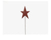 Birch Maison Decorative Primitive / Farmhouse Tin Star Pick, Red - 16.5" Tall