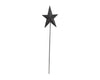 Birch Maison Decorative Primitive / Farmhouse Tin Star Pick, Black - 15" Tall