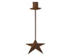 10" RUSTIC CANDLE STAND/STAR BASE  Craft Outlet