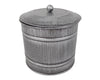 Tin Container with Lid -  5" Tall