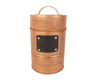 Birch Maison Decorative Primitive / Farmhouse Tin Container with Chalkboard, Copper-Color, 7" Tall