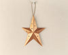 Birch Maison Decorative Primitive / Farmhouse Tin Star Ornament with Star Cut Outs, Copper Colored - 6" Tall