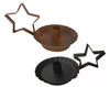 BLACK STAR CANDLE HOLDER 7.5"X5.25"X4.5"  Craft Outlet