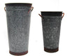 9" H TWO TONE FLOWER BUCKET  Craft Outlet