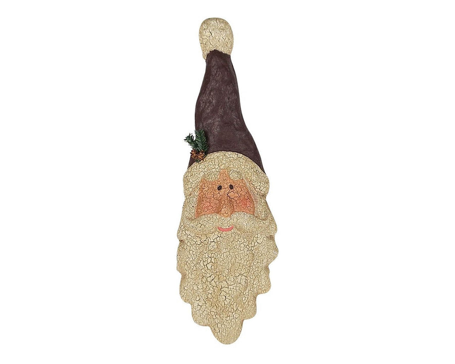 Birch Maison Decorative Primitive / Farmhouse Rustic Paper Mache Santas Head - 22" Tall
