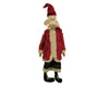 Birch Maison Decorative Primitive / Farmhouse Standing Chenille "Old Santa" with Red Coat and Black Pants - 23.5" Tall